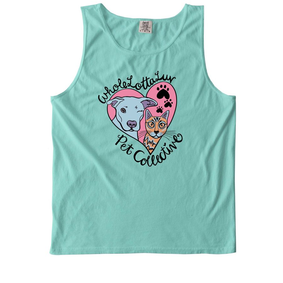Pets People Luv, a Chalky Mint Comfort Colors Tank Top
