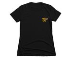GP 2026, a Black Women's Slim Fit Tee (back-view)