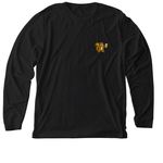 GP 2026, a Solid Black Blend Premium Long Sleeve Tee (back-view)