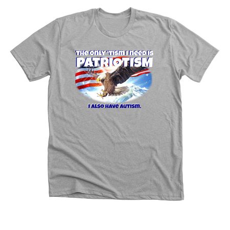 Patriot-tism, a Athletic Heather Premium Unisex Tee