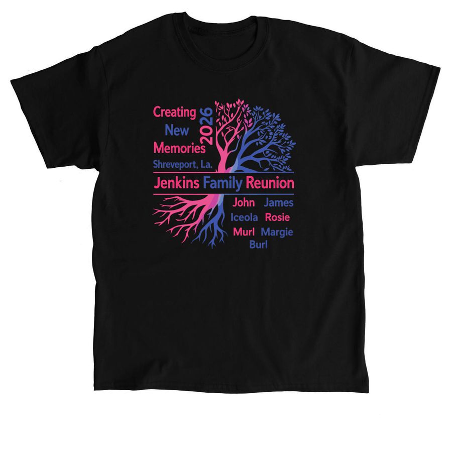 Jenkins Family Reunion, a Black Classic Unisex Tee