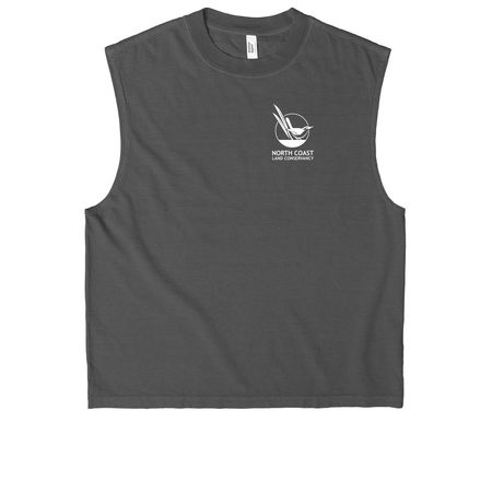 NCLC Tank Top, a Faded Black Heavyweight Garment Dye Muscle Tee