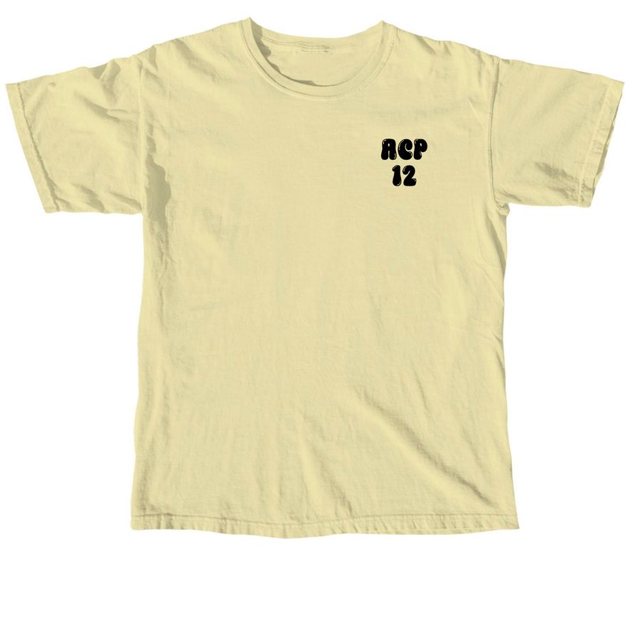ACP 12 goes gold, a Butter Comfort Colors Unisex Tee