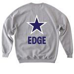 EDGE MERCH 2026, a Sport Grey Softstyle Crewneck Sweatshirt (back-view)