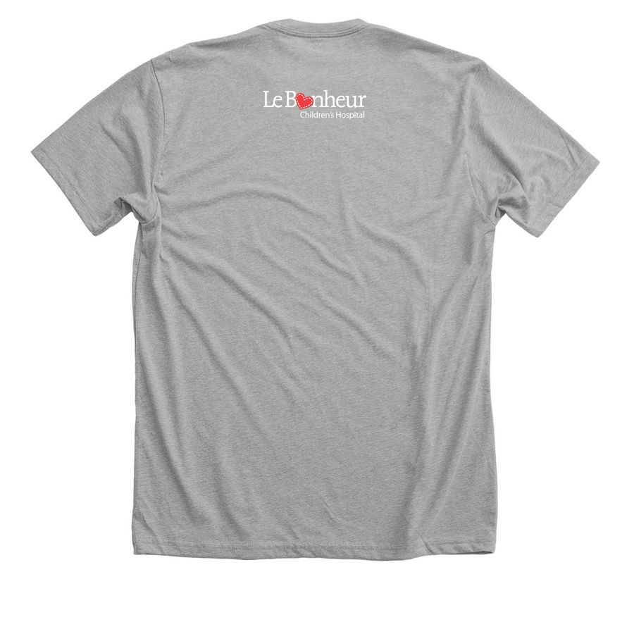 Le Bonheur Boo Crew: Pediatric Nurse Edition, a Athletic Heather Premium Unisex Tee (back-view)