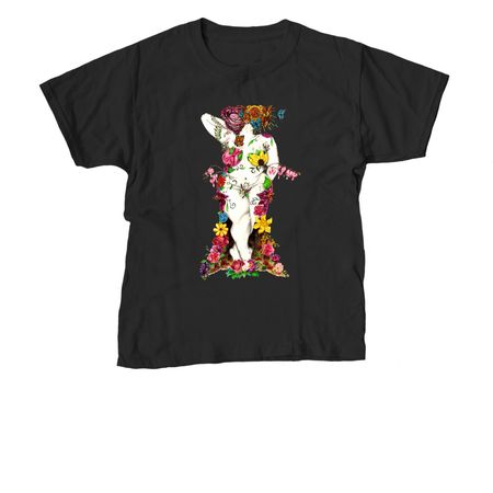 Fat Flower Femme, a Black Youth Unisex Tee