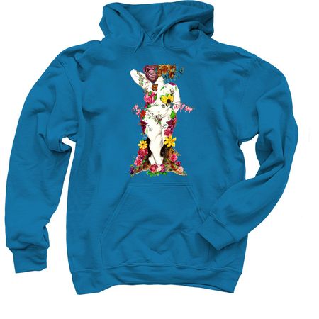 Fat Flower Femme, a Sapphire Pullover Hoodie