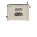 TCBF Pouch, a Natural 9"x7" Hemp Blend Pouch (back-view)