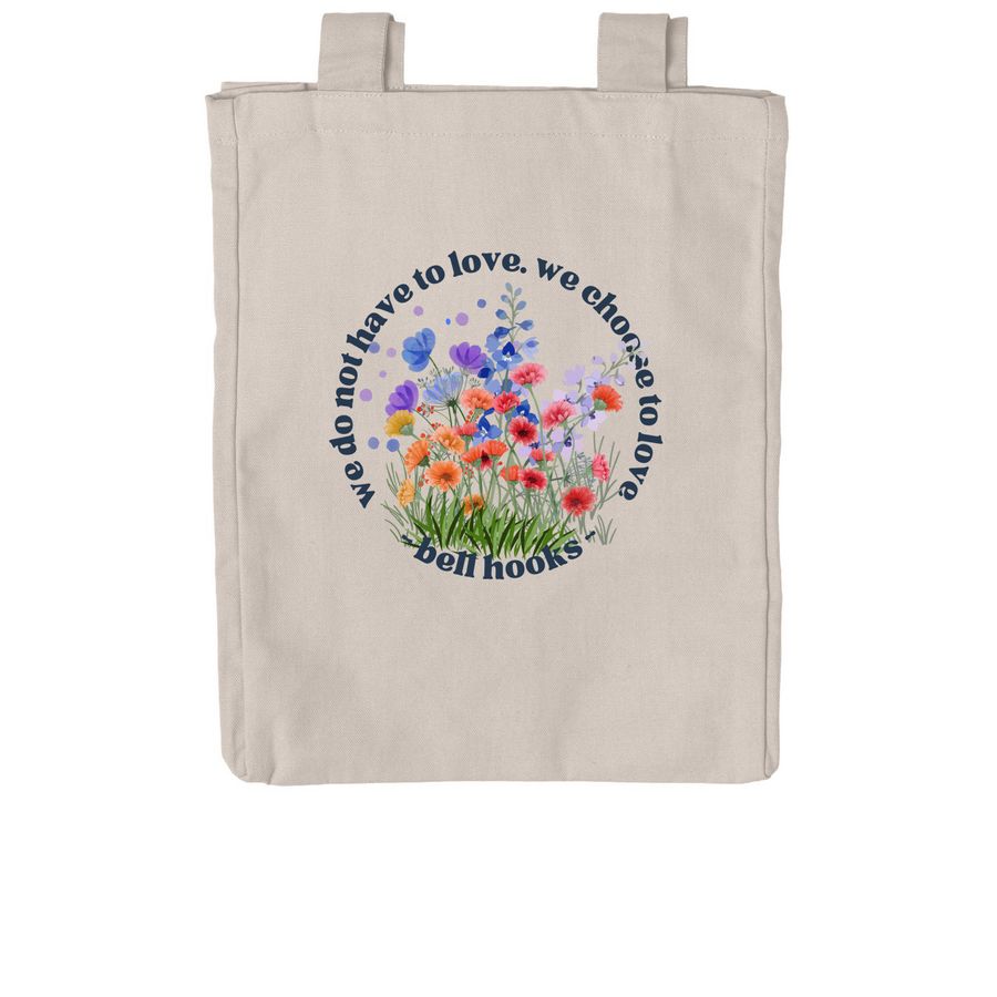 Growing in Love Tote, a Pumice Reclaimist Everywhere Tote Bag (back-view)