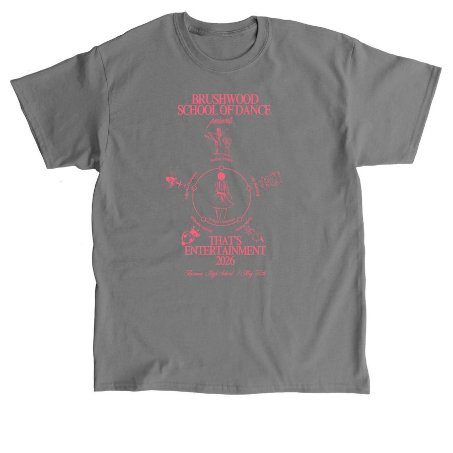 Brushwood School of Dance, a Charcoal Classic Unisex Tee