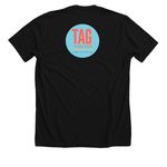 My Students Tee, a Solid Black Blend Premium Unisex Tee (back-view)