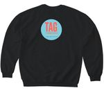 My Students Tee, a Black Softstyle Crewneck Sweatshirt (back-view)