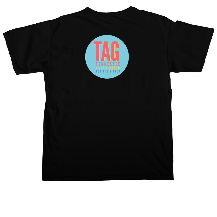 My Students Tee, a Black Comfort Colors Unisex Tee (back-view)