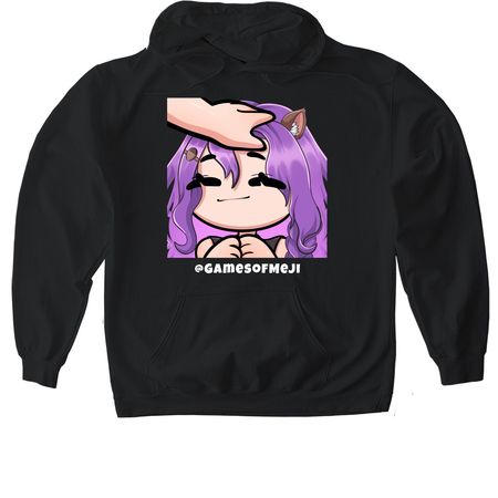 Headpat, a Black Gildan Softstyle Pullover Hoodie