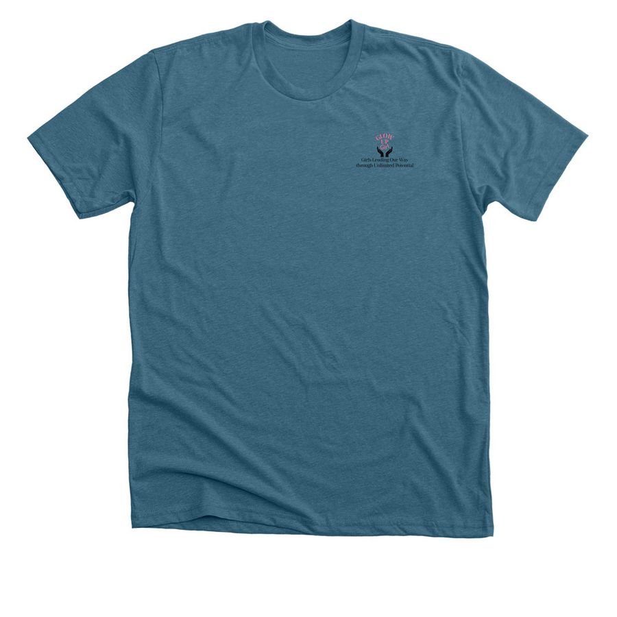 UR Strong. GlowUp Girl Jocelyn D., a Heather Deep Teal Premium Unisex Tee