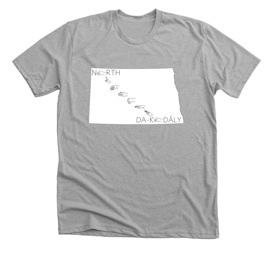 North Da-Kodaly, a Athletic Heather Premium Unisex Tee