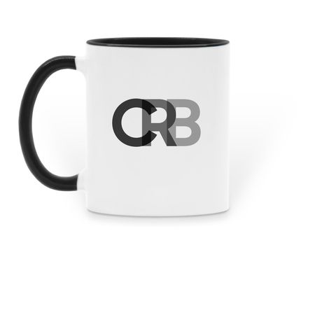 Capulets Mug, a Black Two-Tone Ceramic Mug (back-view)