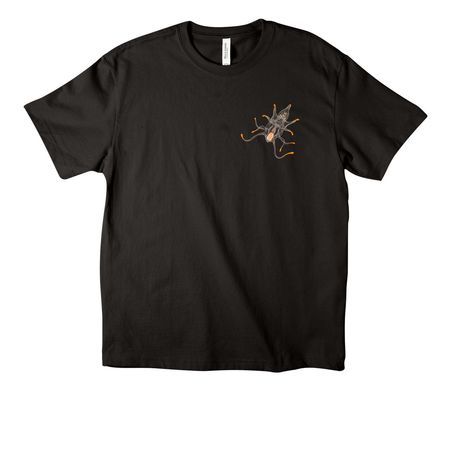 Sunflower Star Life Cycle, a Black Unisex Heavyweight Tee