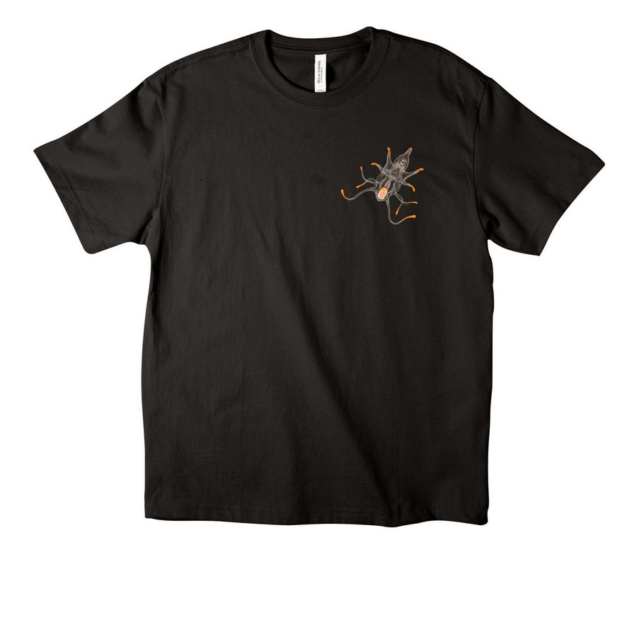Sunflower Star Life Cycle, a Black Unisex Heavyweight Tee