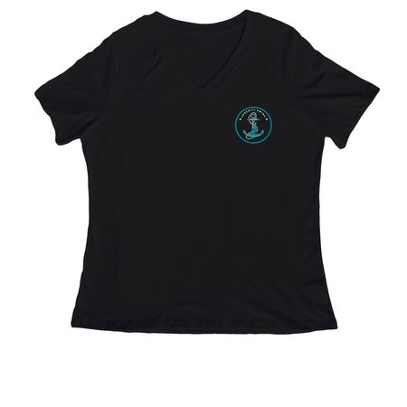 SB Westie Wednesdays - OG Black, a Black Women's Relaxed V-Neck Tee