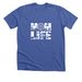 Mom Life Shirt, a Solid True Royal Premium Unisex Tee