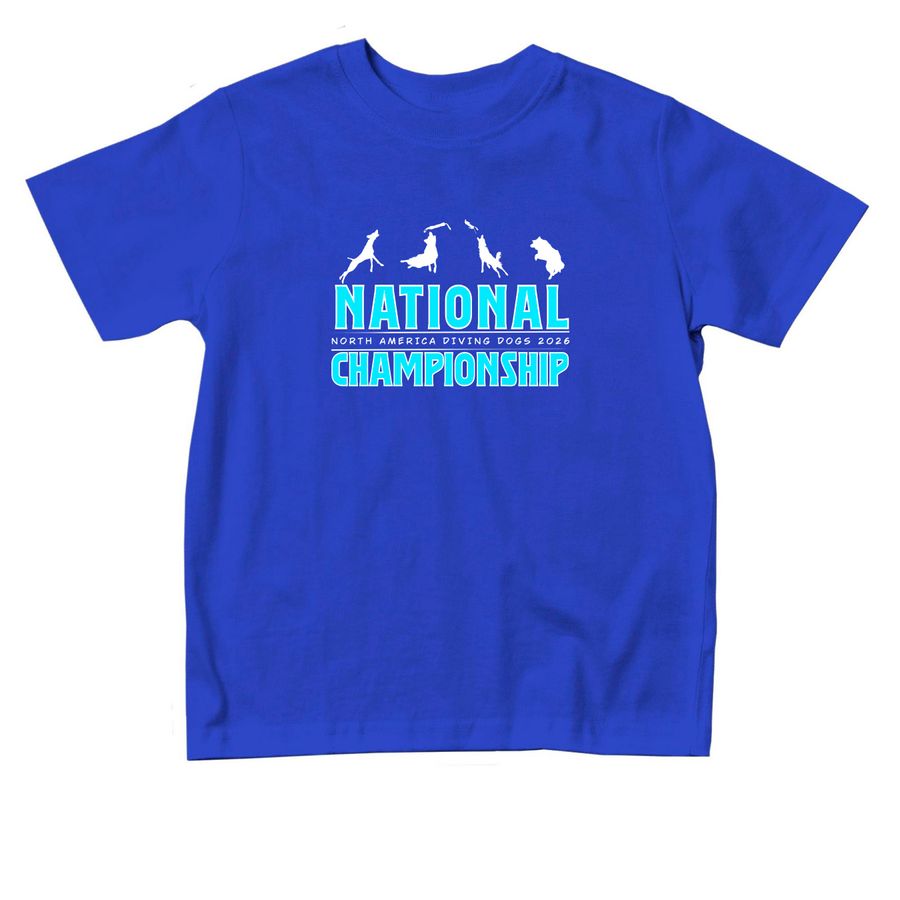 Izzy nationals CC white, a Royal Blue Toddler Tee