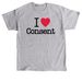 I <3 Consent, a Sport Grey Classic Unisex Tee