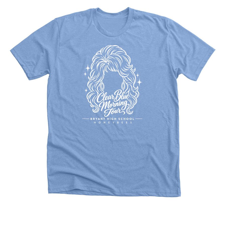 Dolly Do - Clear Blue Morning, a Heather Carolina Blue Premium Unisex Tee