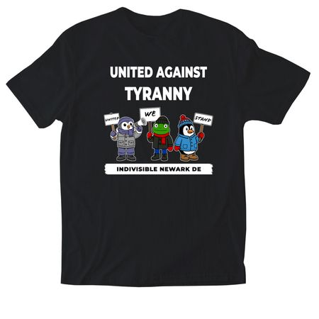 United We Stand, a Black Softstyle Cotton Tee