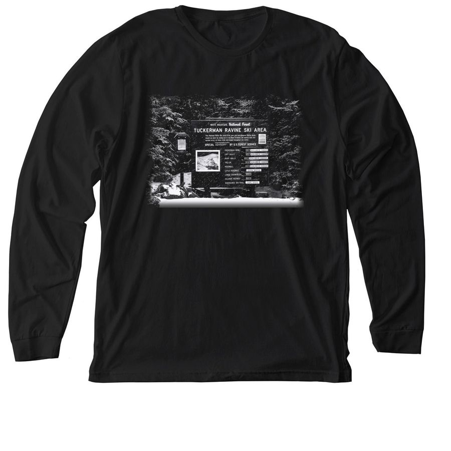 Tuckerman Ski, a Solid Black Blend Premium Long Sleeve Tee
