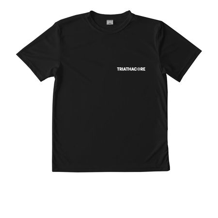 Triathacore workout gear, a Black Youth Performance Tee