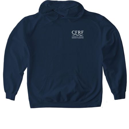CFRF Wave Merch, a Navy Gildan Softstyle Pullover Hoodie