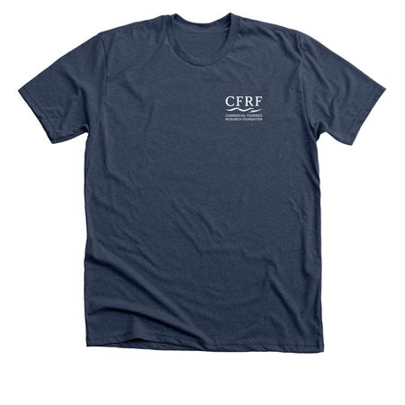 CFRF Wave Merch, a Heather Navy Premium Unisex Tee