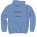 Faith Quote Hoodie, a Carolina Blue Pullover Hoodie (back-view)