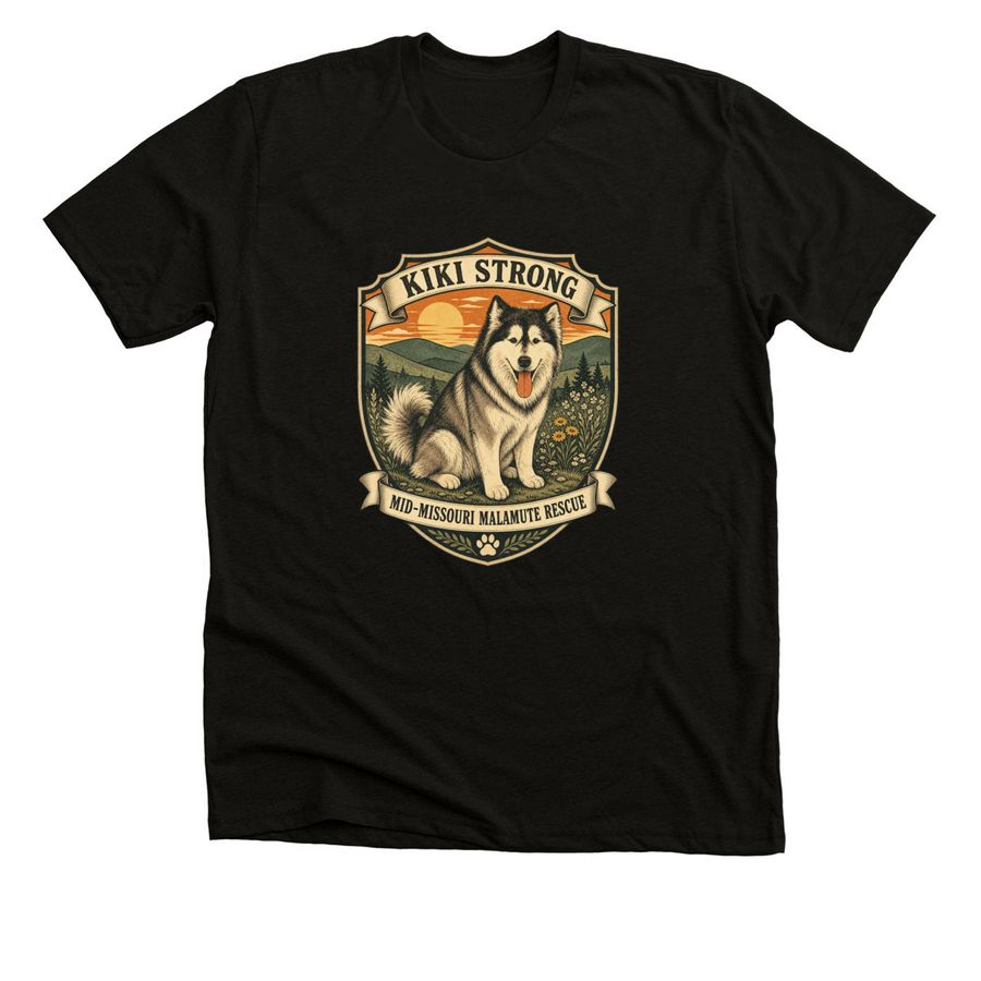 Kiki Strong&nbsp;, a Black Heather Premium Unisex Tee