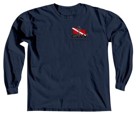 Locals only, a True Navy Comfort Colors Long Sleeve Tee