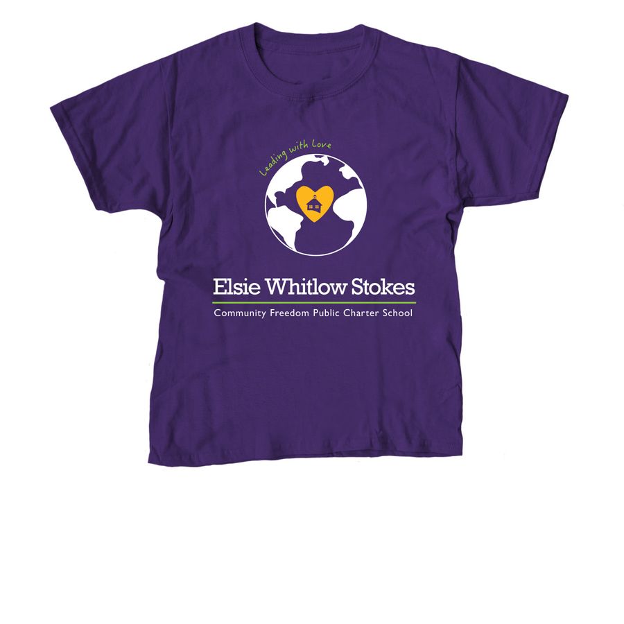 Stokes School Spirit Gear, a Purple Youth Unisex Tee