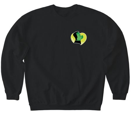 Something Spooky is Brewing ?&nbsp;, a Black Softstyle Crewneck Sweatshirt