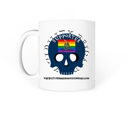 Visibility Brigade Honolulu Supporter Merch, a White Coffee Mug