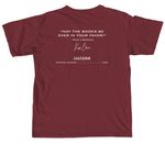 Sunrise on the Readathon 2026, a Brick Comfort Colors Unisex Tee (back-view)