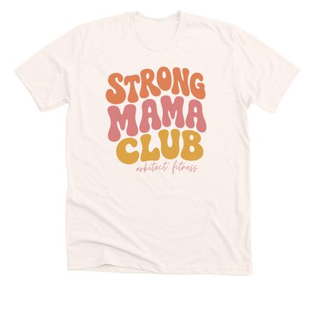 Strong Mama Club, a Heather Natural Premium Unisex Tee