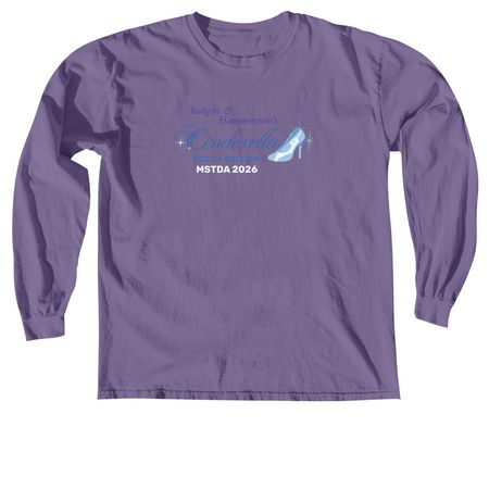 Cinderella at MSTDA, a Grape Comfort Colors Long Sleeve Tee