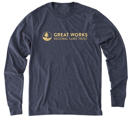 GWRLT Logo, a Rebel Blue Allmade Eco Triblend Long Sleeve Tee
