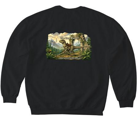 Come Survive the Ark with us!, a Black Softstyle Crewneck Sweatshirt
