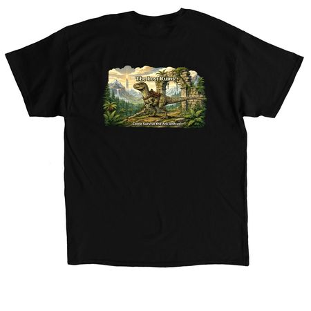 Come Survive the Ark with us!, a Black Classic Unisex Tee