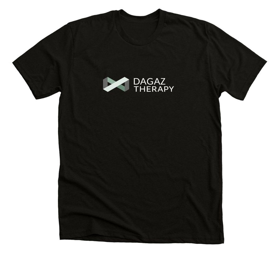 Dagaz Therapy, a Black Heather Premium Unisex Tee