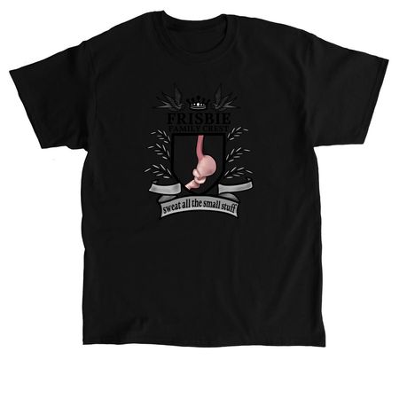 FRISBIE family crest, a Black Classic Unisex Tee