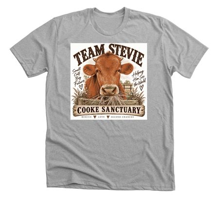 Let?s help Stevie see the world&nbsp;, a Athletic Heather Premium Unisex Tee
