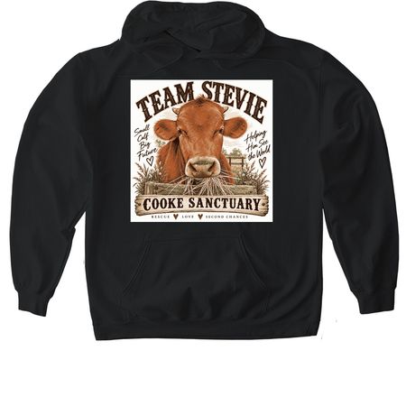 Let?s help Stevie see the world&nbsp;, a Black Gildan Softstyle Pullover Hoodie