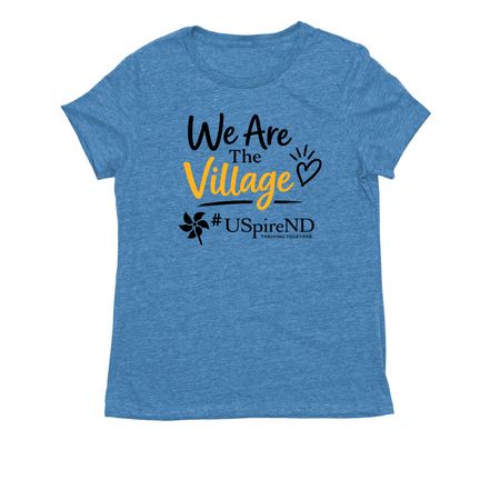Healthy Families ND - USpireND, a Azure Blue Allmade Eco Triblend Women?s Tee